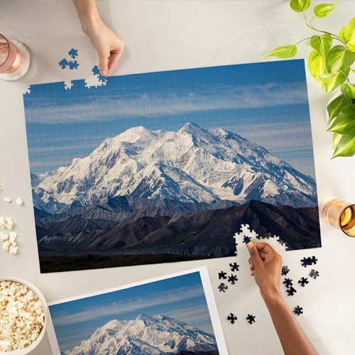 Lantern Press Denali National Park Alaska Denali Mountain Mckinley 1000 Piece Jigsaw Puzzle for Adults Made in USA with Reference Poster - Image 5