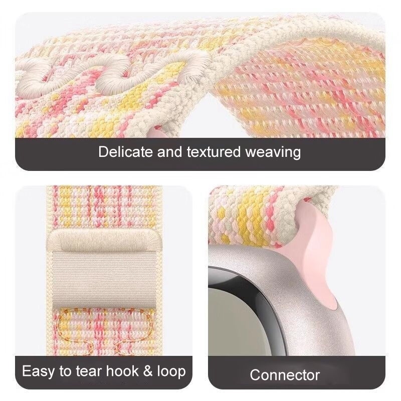 إيروريكس لساعة Apple Watch Series 10 46Mm / 9 45Mm Loop Nylon Watch Band (Starlight) - Image 4