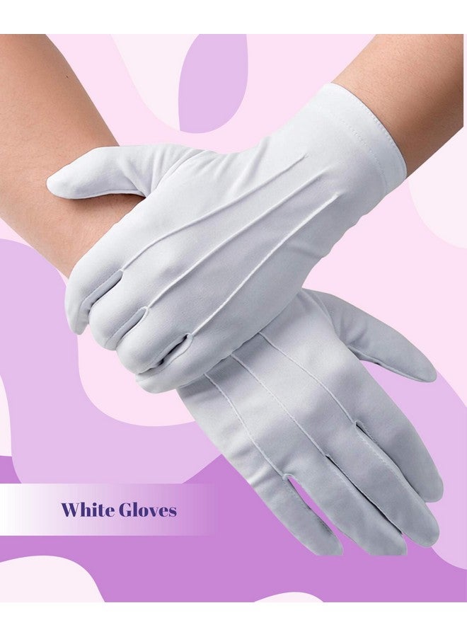 PIIDUOO PIIDUOO Halloween Costume Accessories for Adult - Purple Hat Mustache Gloves Buttons Suspenders Accessories for Men & Women Cosplay - Image 3