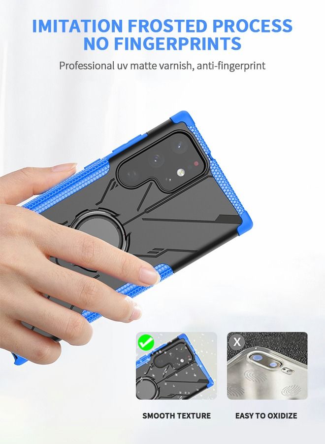 GROIC Compatible with Samsung Galaxy S22 Ultra 5G Case,Slim Magnetic Ring Holder,Stand Sturdy Phone Accessories,TPU Case Drop Resistant for 6.8 Inch - Image 2