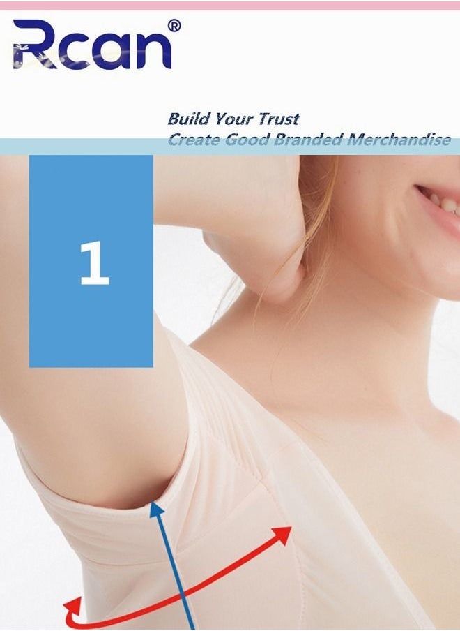 Rcan - Underarm Sweat Pad Quick Dry Protective Chest Underwear Ultra Thin Anti-Slip Anti-Sweat Deodorant Washable Tank Top For Women - Image 1