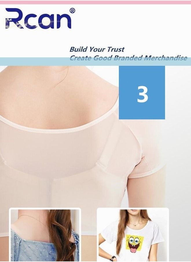 Rcan - Underarm Sweat Pad Quick Dry Protective Chest Underwear Ultra Thin Anti-Slip Anti-Sweat Deodorant Washable Tank Top For Women - Image 1