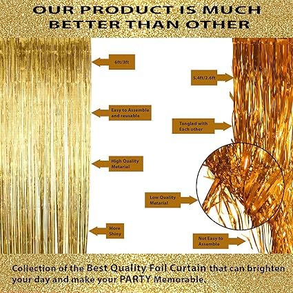 BRIJBAZAAR Birthday Decoration Kit for Girls - 34Pcs Pink, White Golden Metallic Birthday balloons for Girls Decoration, Golden Foil Curtain - Image 3