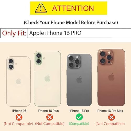 Kapa Matte Magnetic Wave Grip Back Cover for Apple iPhone 16 Pro | [MagSafe Compatible] Wireless Charging, Slim, Metal Buttons Frosted Back Case (Grey) - Image 2