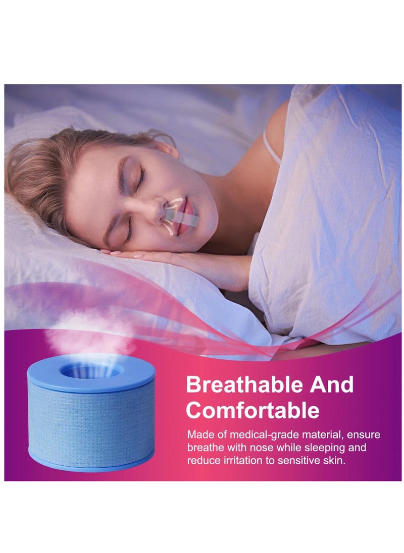 ALIVER Mouth Tape for Sleeping 2.5cm x 3.6cm Sleep Mouth Strips for Less Mouth Breathing Advanced Gentle Mouth Strips for Nasal Breathing Improve Sleep Quality and Stop Snoring Solution Strips  - Image 4
