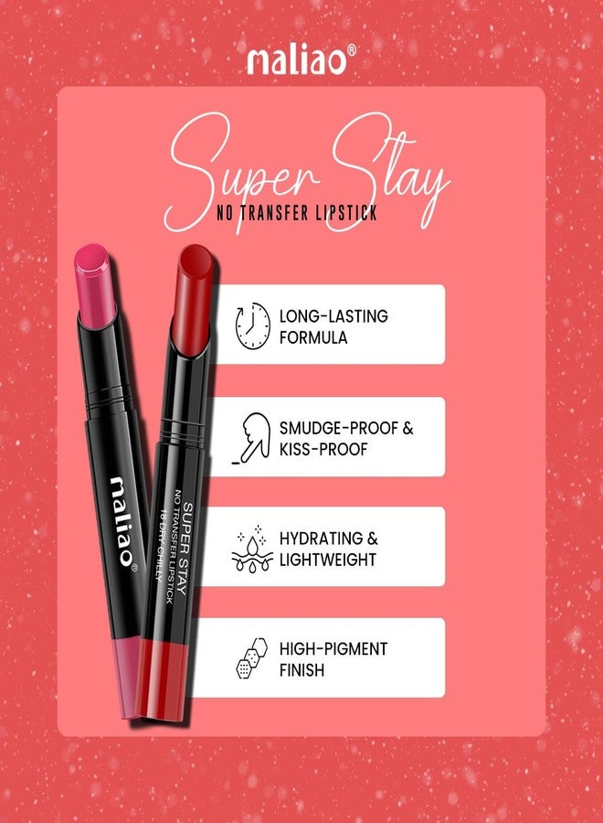 Maliao Super Stay No Transfer Lipstick | Long Lasting Matte Finish | Waterproof & Smudge-Proof Formula | High Pigment Color | Lightweight & Comfortable Wear | Mash Brown, 3.8g - Image 5