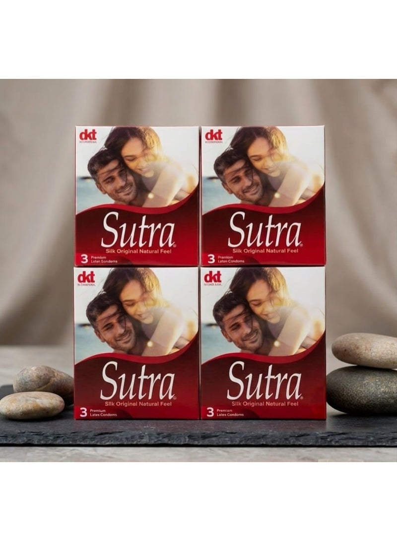 Sutra Classic Condoms - 4 Pack Of 3 Pieces - Image 1