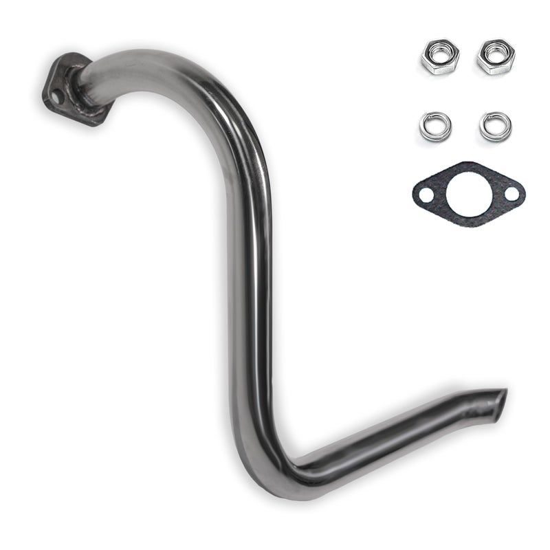 JMCHstore Left Long Pipe for For Coleman CT200U BT200X KT196,For Predartor 212 Engine Baja MB165 MB200 Doodlebug Mini Bike, Axis M200, Mini Bikes 212CC, Hisun 196cc Engine - Image 1