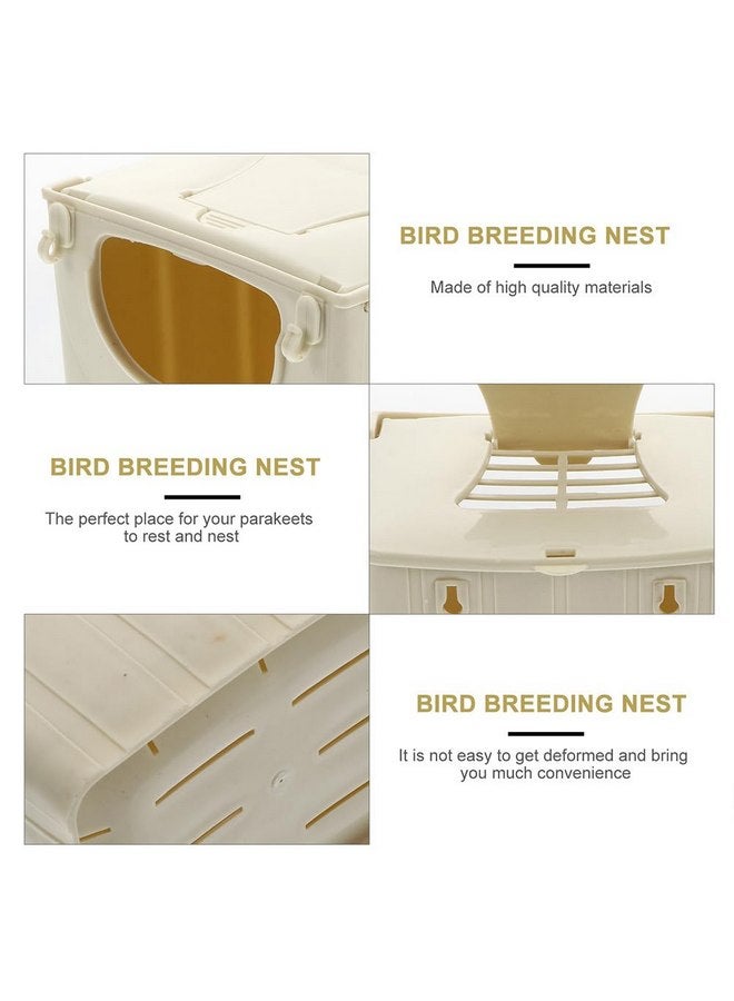 Balacoo Bird Nesting Box, Parrot Breeding Box Hanging Bird Nest Breeding Box Cage Bird Plastic House for Parakeet Finch Cockatiel Lovebird Budgie Conure 3pcs - Image 4