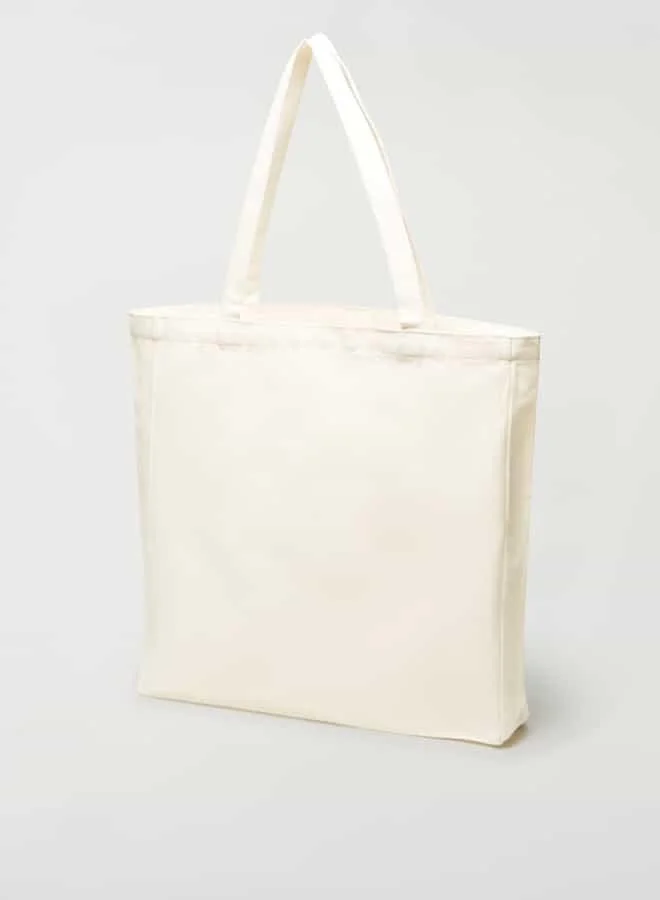 SP Characters Printed Shopper Bag with Double Handle