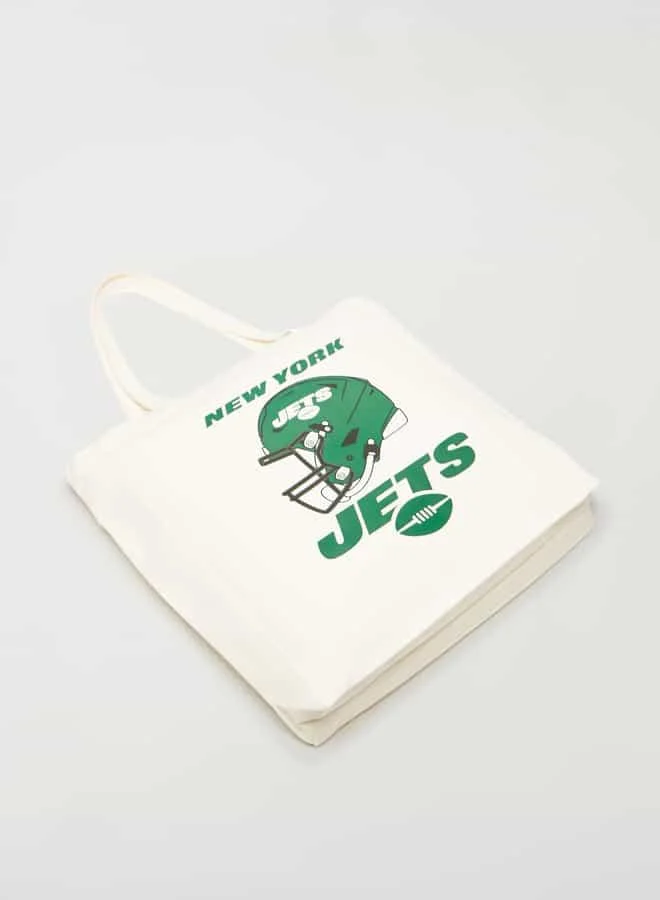 SP Characters Printed Shopper Bag with Double Handle