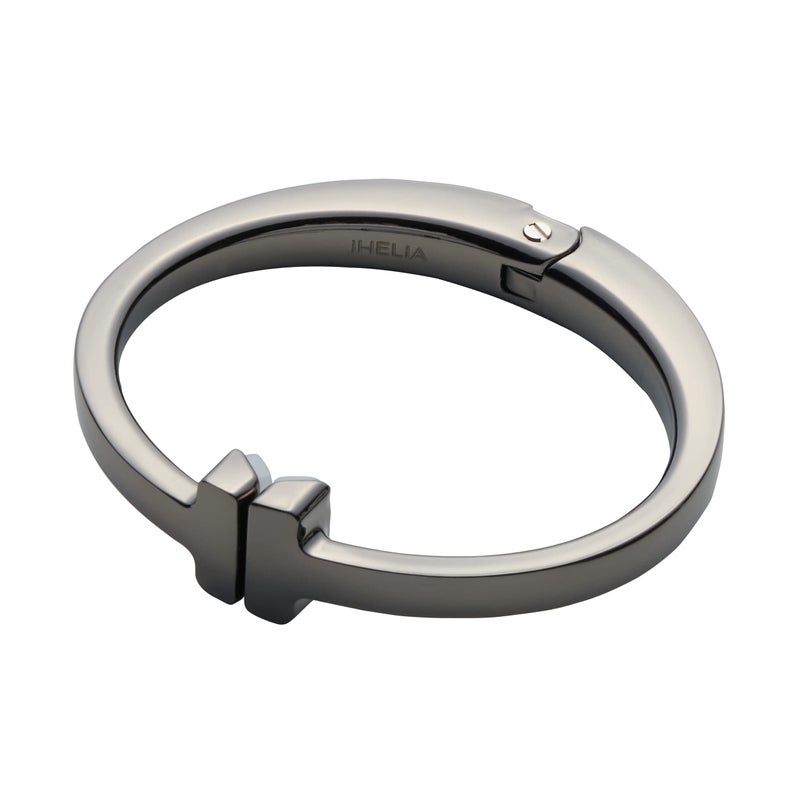 iHELIA Purse Hook Hanger for Table Modern Premium Bag Holder wErgonomic Bracelet Oval Design Black - Image 2