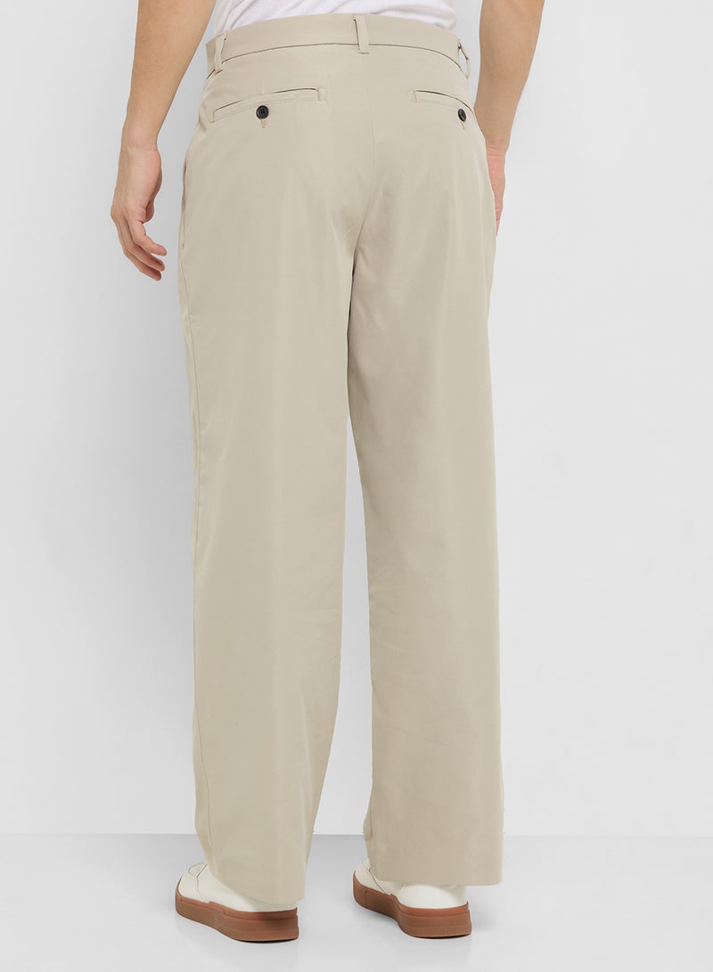 JACK & JONES Jpstbill Peyton Wide Pleated Chino Pants  - Image 3