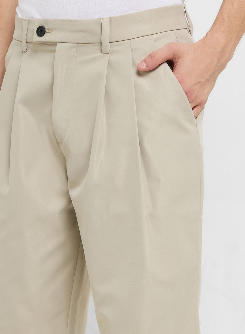 JACK & JONES Jpstbill Peyton Wide Pleated Chino Pants  - Image 4