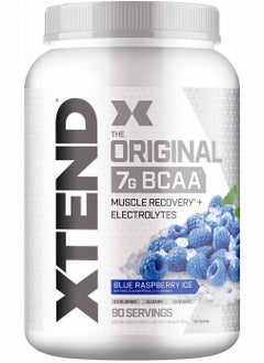 XTEND Original Bcaa Powder Sugar Free Post Workout Muscle Recovery Drink With Amino Acids 7g Bcaas Blue Raspberry Ice Flavor 90 Servings 