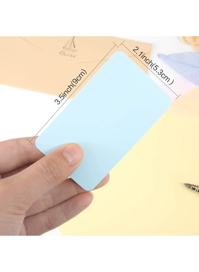 600 Pcs Blank Kraft Paper Cards, 6 Colors Flashcards for DIY, Study, Business, Notes, Gift Message Cards, 89 x 52 mm with Storage Boxes - Image 2