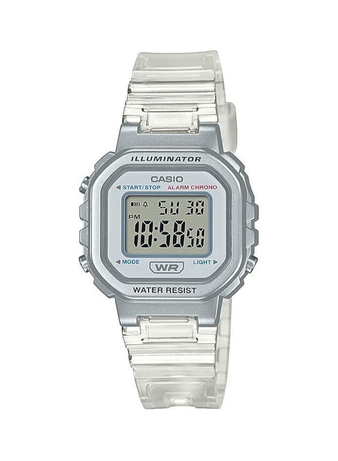 كاسيو لومينيتور حزام إنذار شفاف كرونوغراف راتنج سوار LA-20WHS-7A - Image 1