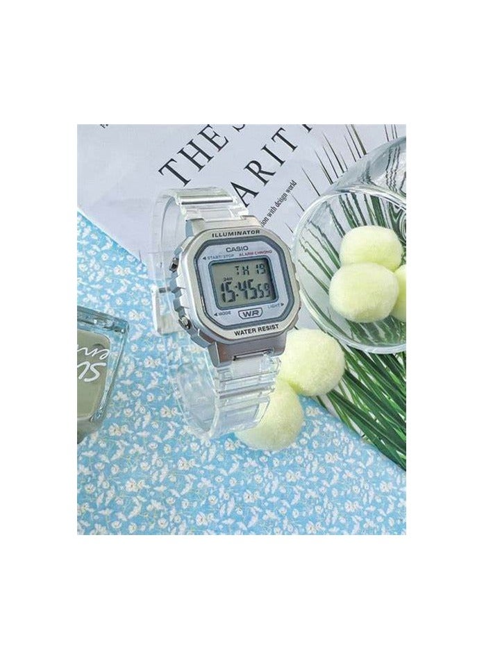 كاسيو لومينيتور حزام إنذار شفاف كرونوغراف راتنج سوار LA-20WHS-7A - Image 3