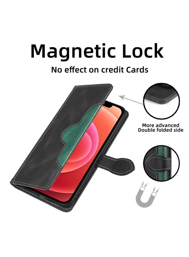 اس-توب جراب لهاتف Infinix Hot 12i مصنوع من الجلد مع مشبك مغناطيسي - Image 5