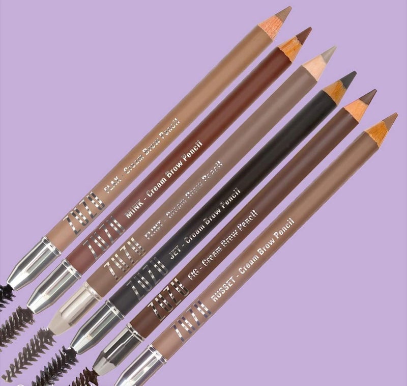 ZUZU LUXE Cream Brow Pencil (Jet- Black), Effortlessy sculpt and define eyebrows, natural finish, creamy formula. Natural, Paraben Free, Vegan, Gluten-free,Cruelty-free, Non GMO, 0.044 oz. - Image 5