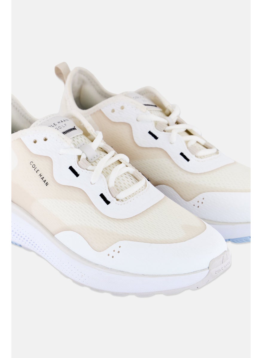 COLE HAAN Women Medium Zg Fairway Golf Lace Up Shoes, Beige  - Image 3