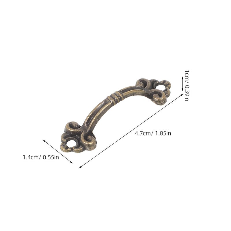 Vintage Metal Alloy Cabinet Knobs And Drawer Pulls For Jewelry Box Furniture Hardware Replacement 48 Pcs Set - Image 3