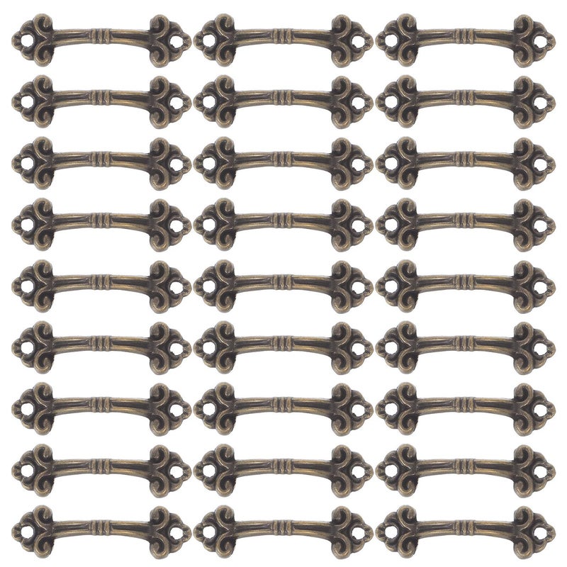 Vintage Metal Alloy Cabinet Knobs And Drawer Pulls For Jewelry Box Furniture Hardware Replacement 48 Pcs Set - Image 2