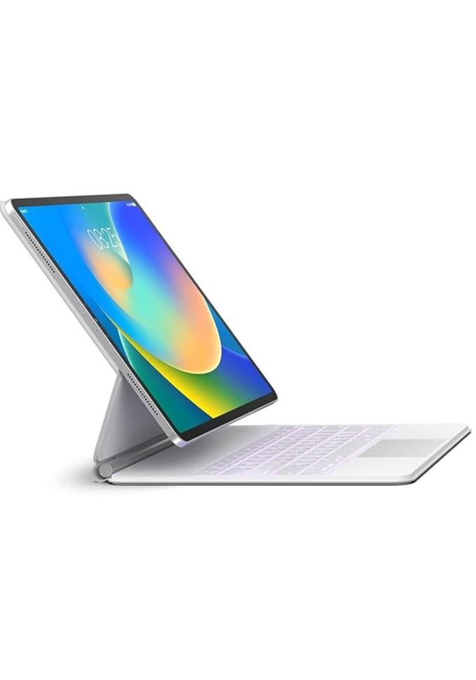 حافظة لوحة مفاتيح باللغتين العربية والإنجليزية لجهاز iPad Air 11 بوصة (M2) وiPad Pro 11 بوصة (الجيل الأول/الثاني/الثالث/الجيل الرابع) - حافظة لوحة مفاتيح مغناطيسية على الطراز السحري مع لوحة تتبع متعددة اللمس متوافقة مع iPad Air 4th/5th مقاس 10.9 بوصة الجنرال. - Image 1