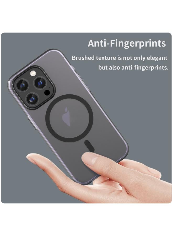 اس-توب جراب لهاتف iPhone 16 Pro Max MagSafe Frosted شفاف TPU + PC جراب هاتف بتغطية كاملة - Image 4