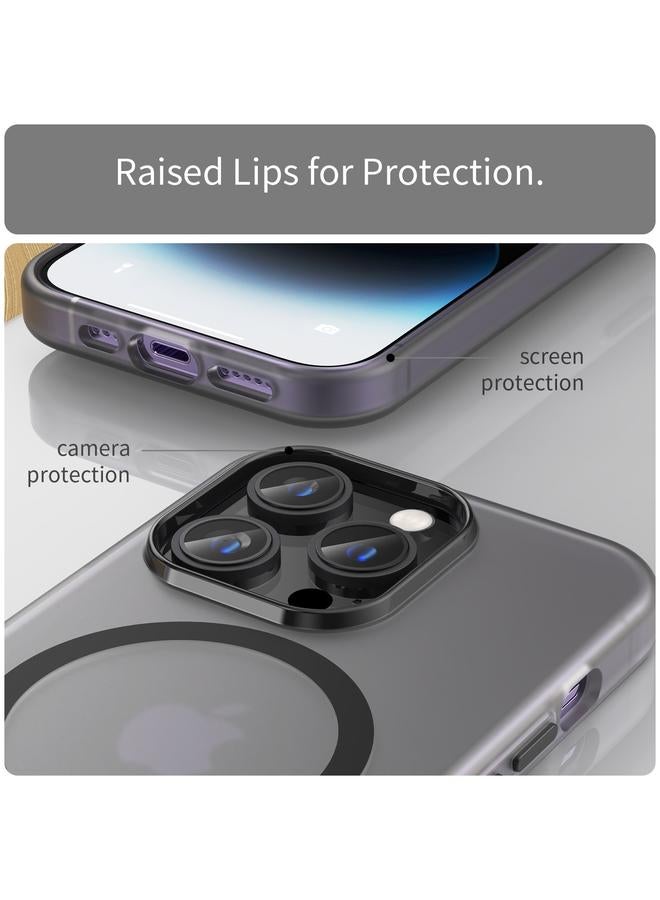اس-توب جراب لهاتف iPhone 16 Pro Max MagSafe Frosted شفاف TPU + PC جراب هاتف بتغطية كاملة - Image 5