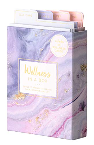 Eccolo Wellness in a Box, 60 Encouragement Cards, Health and Wellness Cards with 4 Tabbed Dividers for Self-Care, Mindfulness, Sleep & Intuition, Card Box with Guided Cards (4.6-x-7-x-1.1 Inches) - Image 5