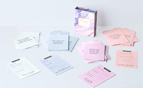 Eccolo Wellness in a Box, 60 Encouragement Cards, Health and Wellness Cards with 4 Tabbed Dividers for Self-Care, Mindfulness, Sleep & Intuition, Card Box with Guided Cards (4.6-x-7-x-1.1 Inches) - Image 2