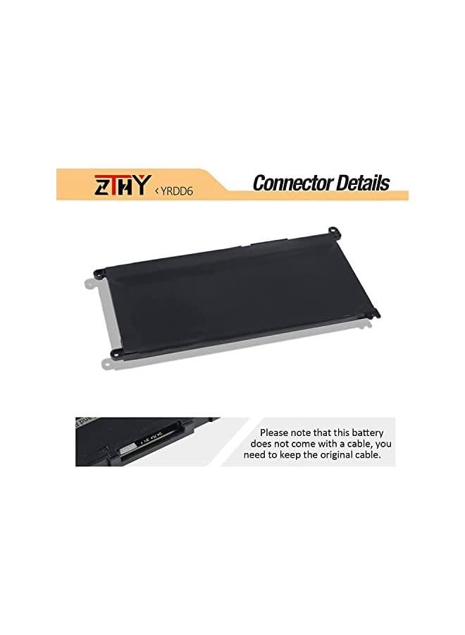 ZTHY Yrdd6 Laptop Battery Replacement For Dell Inspiron 5481 5482 5485 5491 2-In-1 5493 5584 5593 5590 Vostro 5481 5581 5490 5590 Series 0Yrdd6 1Vx1H 01Vx1H Vm732 0Vm732 11.4V 42Wh 3-Cell - Image 4