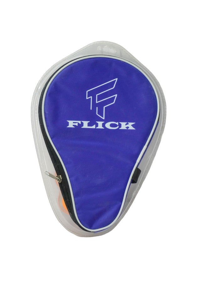 FLICK مجموعة لعب تنس الطاولة فليك TTPS-01P بلاتينيوم بلس، مصنوعة من البلاستيك والمطاط، طقم متكامل فاخر - مضرب واحد، غطاء مضرب واحد، وكرتان لتنس الطاولة في عبوة واحدة. - Image 2