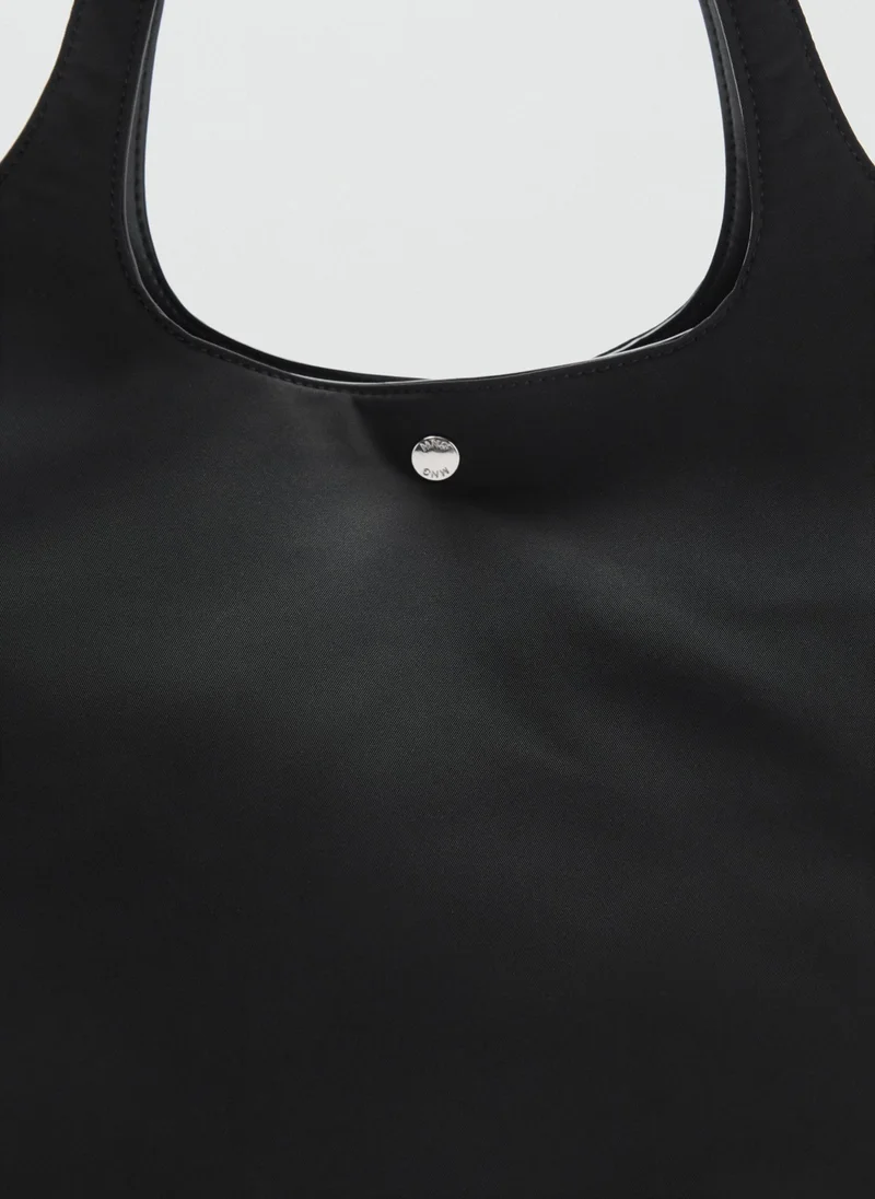 MANGO Double Handles Nylon Bag