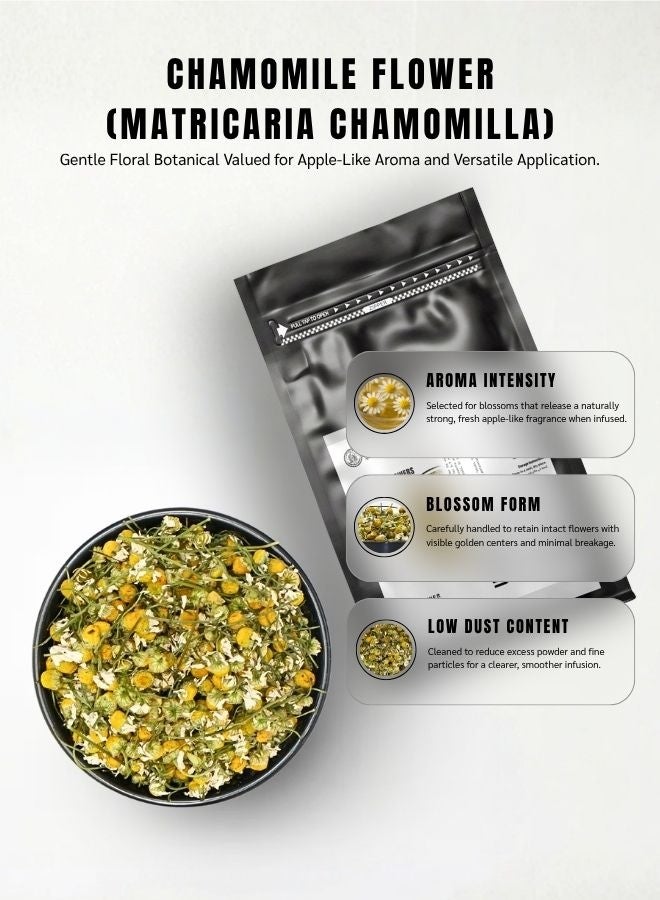 AWAFI MILL Chamomile Flowers (Food-Grade) | Matricaria chamomilla Buds 500 g | Oz - Image 5