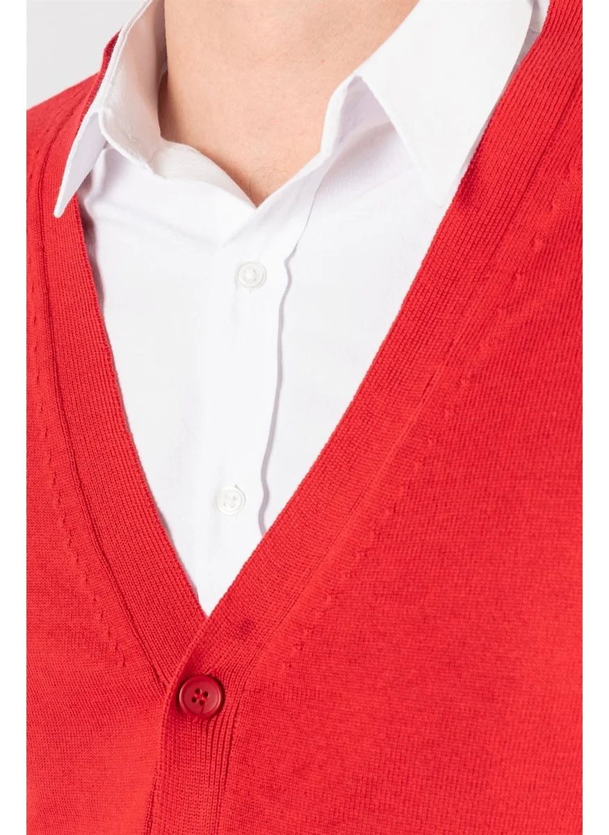 تودورس Slim Fit Plain Cotton Men's Cardigan
