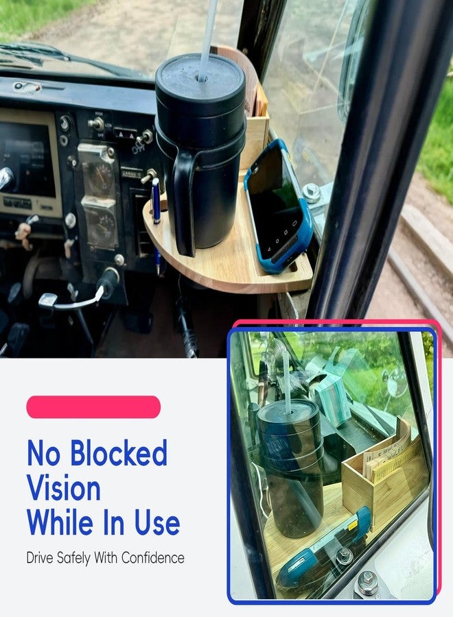 صينية حامل أكواب لشاحنة بريد LLV/USPS، ملحقات شاحنة بريد LLV، متوافقة مع ملحقات LLV لسائقي USPS، منظم مع فتحة للماسح الضوئي، حامل أقلام ومشروبات - Image 5