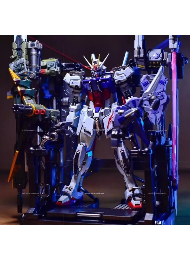 Generic - National Model Boy Assembled Toy Gundam Model Hg Unicorn Red Heretic Angel Strike Free Building Block Figure-Color:First Generation Ancestor + Gun Shield - Free Bracket - Image 1