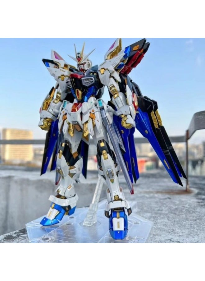 Generic - National Model Boy Assembled Toy Gundam Model Hg Unicorn Red Heretic Angel Strike Free Building Block Figure-Color:First Generation Ancestor + Gun Shield - Free Bracket - Image 1