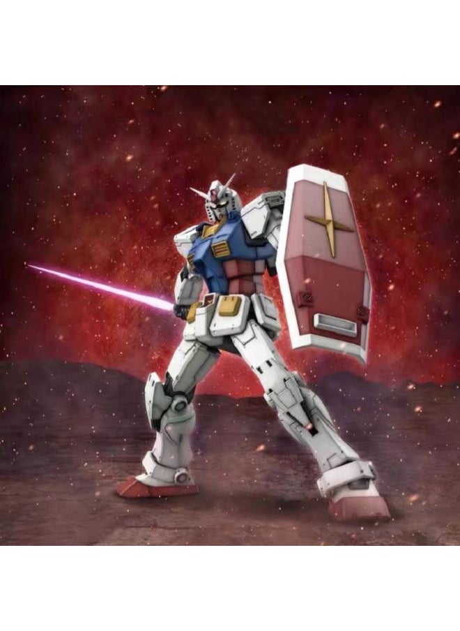 Generic - National Model Boy Assembled Toy Gundam Model Hg Unicorn Red Heretic Angel Strike Free Building Block Figure-Color:First Generation Ancestor + Gun Shield - Free Bracket - Image 1