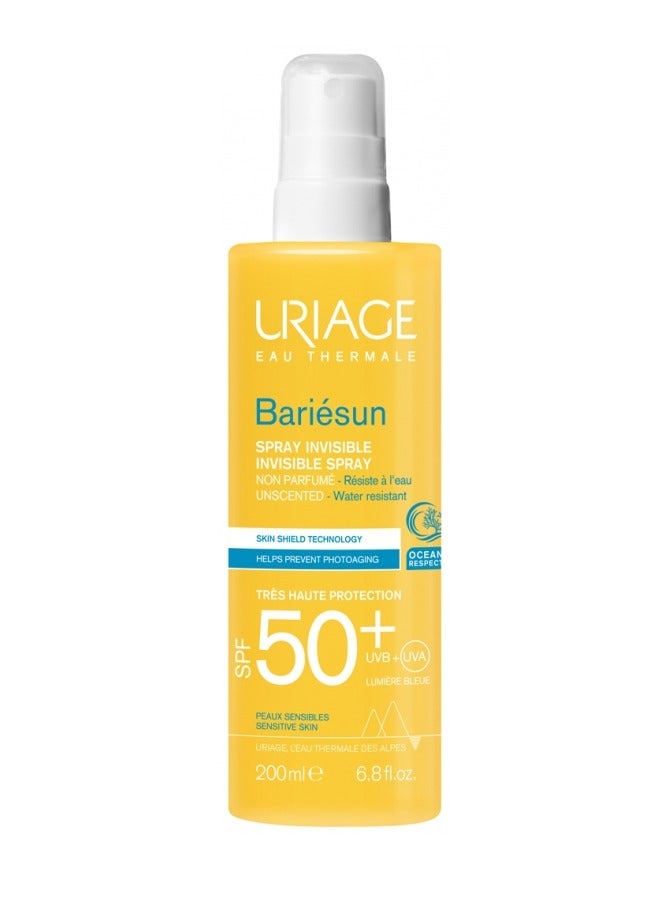 Uriage Bariésun Invisible Spray Very High Protection SPF50+ Fragrance Free 200ml