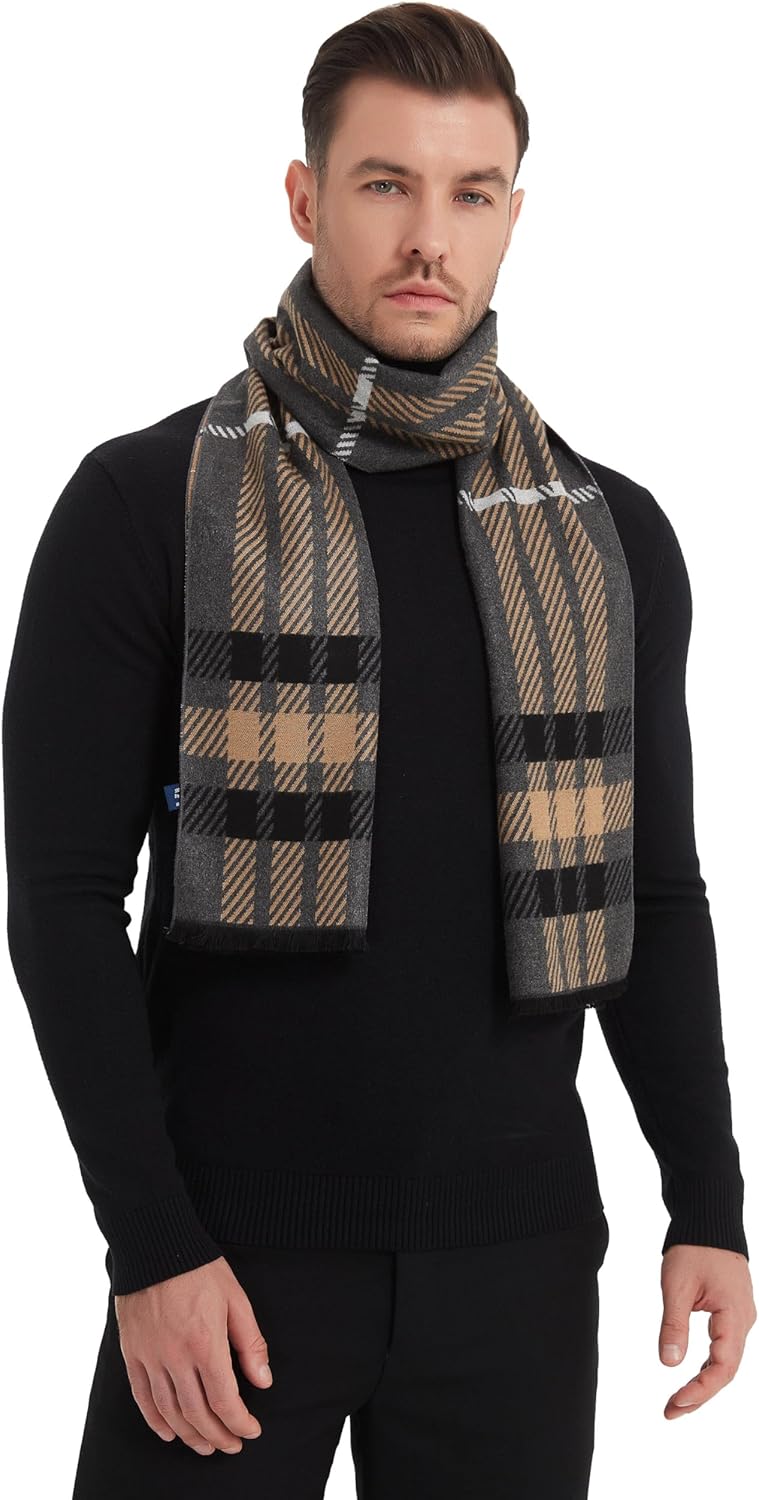 EP Mode Men's Winter Scarf, Cashmere Feel, Super Soft & Warm - Image 2