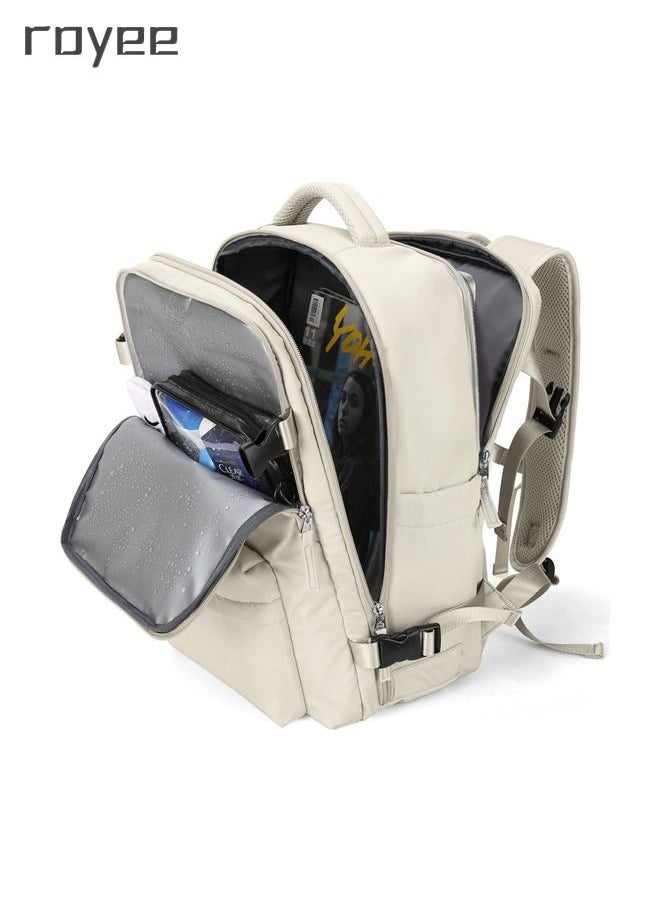 Royee - 16.5 Inch Laptop Backpack Flight Approved Travel Backpack for Men and Women Carry On Backpack with USB Charging Port Shoe Compartment  College School Bag - Image 1