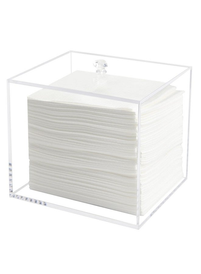 Weiai Disposable Face Towel Holder, Acrylic Facial Towelettes Container, Box Compatible with XL Face Towels, Clear - Image 1