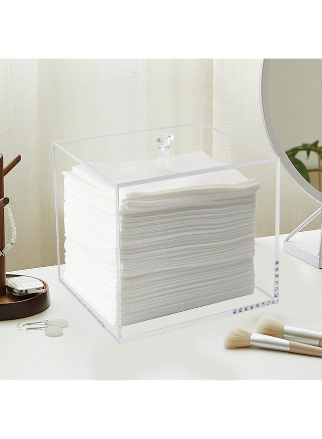 Weiai Disposable Face Towel Holder, Acrylic Facial Towelettes Container, Box Compatible with XL Face Towels, Clear - Image 5