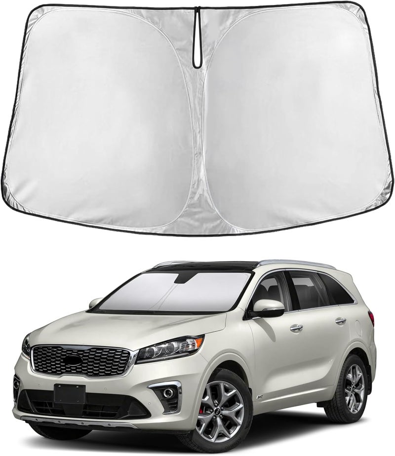 إيكونور واقي شمسي للزجاج الأمامي من لسيارة Kia Sorento 2016-2018 2019 2020، واقي شمسي للزجاج الأ��امي والنافذة، حاجب وحامي من الأشعة فوق البنفسجية والحرارة، إكسسوارات سيارة - Image 1