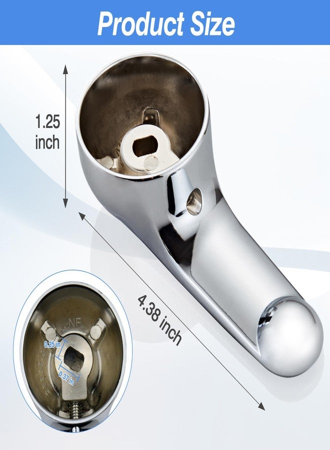 Tearel Single Metal Lever Handle Kit for 1300/1400 Series Tub Faucet for Delta H79, Chrome - Image 2