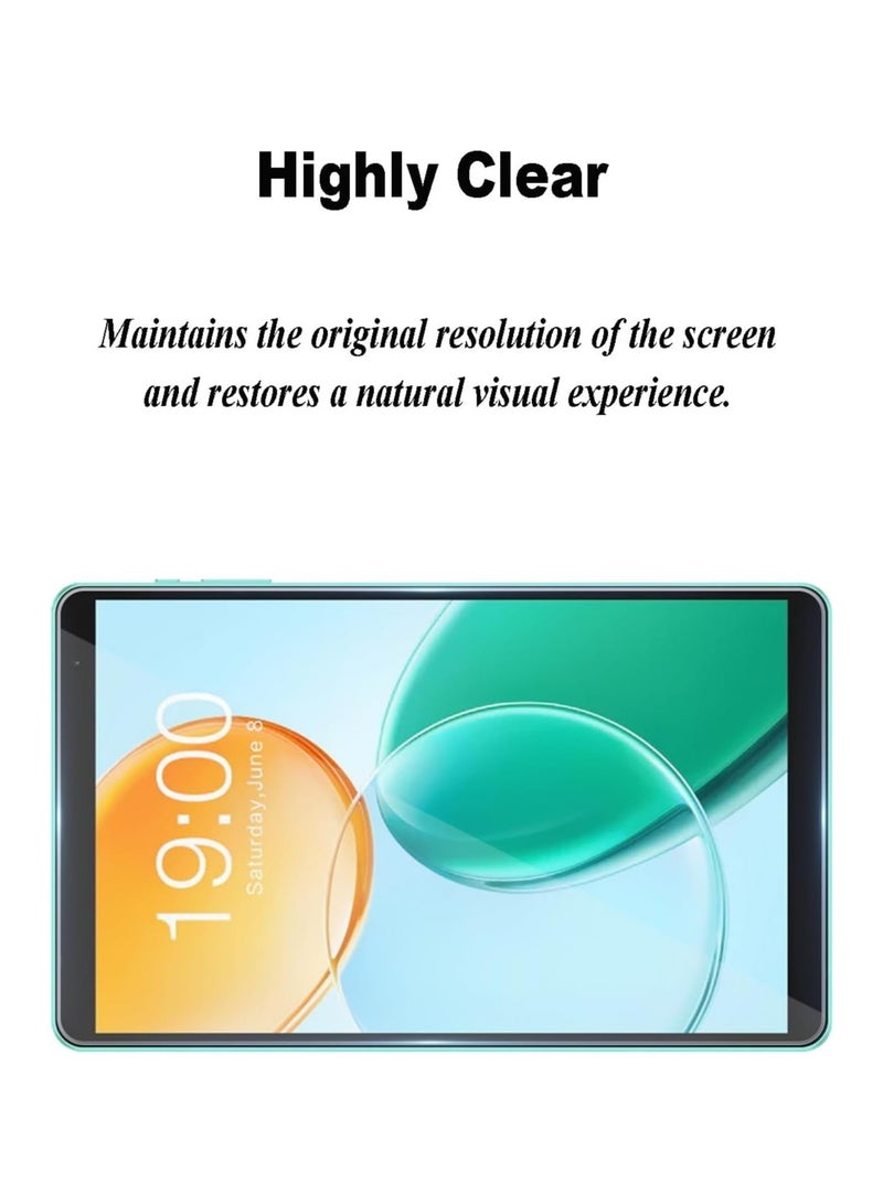 general Screen protector compatible with Teclast P85 8-inch 2025 tablet computer tempered glass, 【2-piece set】 high-definition transparent 9H hardness scratch-resistant tempered glass - Image 5
