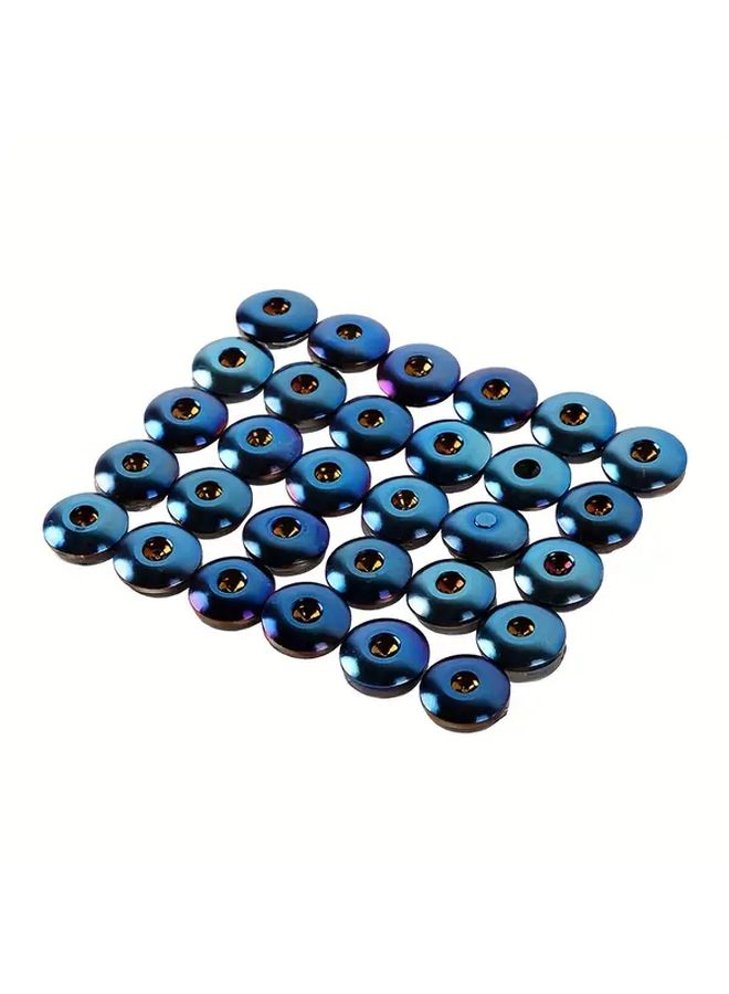 30pcs Baked Blue Car Exterior Rivets Wheel Lip Rivet Nuts Easy Install Pointed Plastic Faux Rivets - Image 3